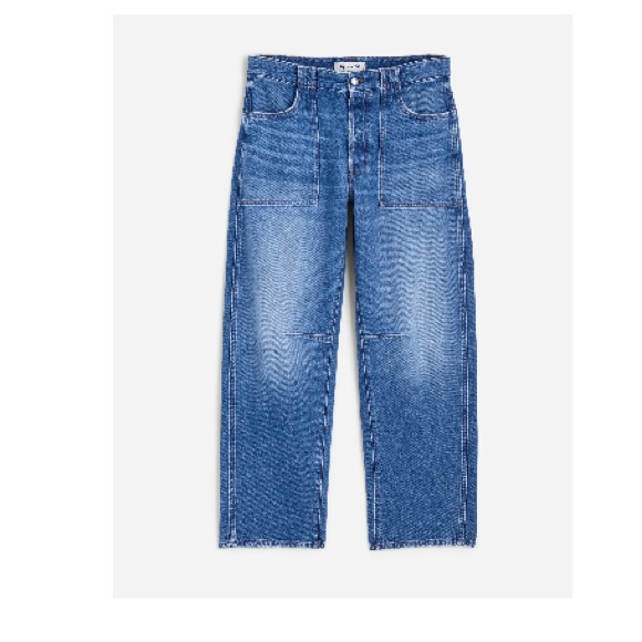 The Petite Darted Barrel-Leg Utility Jean in Kingsmark